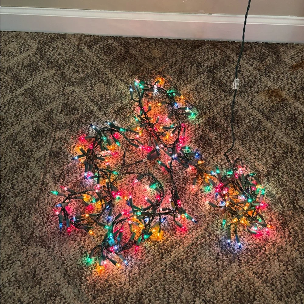 4 ft cluster christmas Multi- colored string lights